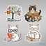Kitap ve Kedi Sticker Seti </span>