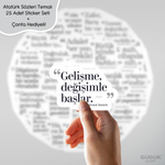 Atatürk Sözleri Sticker Seti
