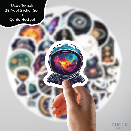 Uzay Sticker Seti