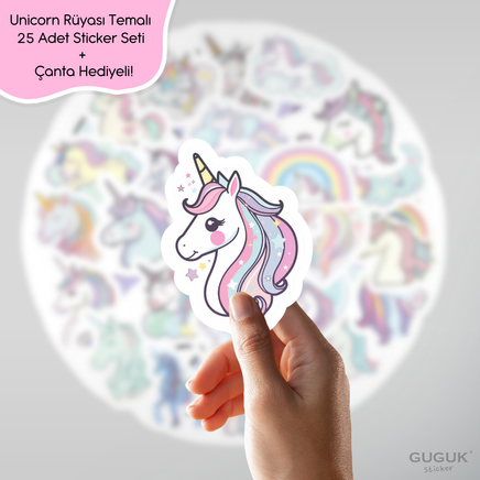 Unicorn Rüyası Sticker Seti 