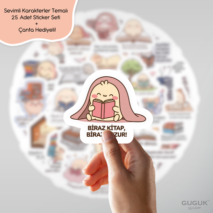 Sevimli Karakterler Sticker Seti