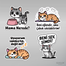 Sevimli Kedi Sticker Seti </span>