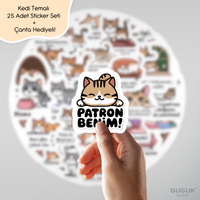 Sevimli Kedi Sticker Seti 