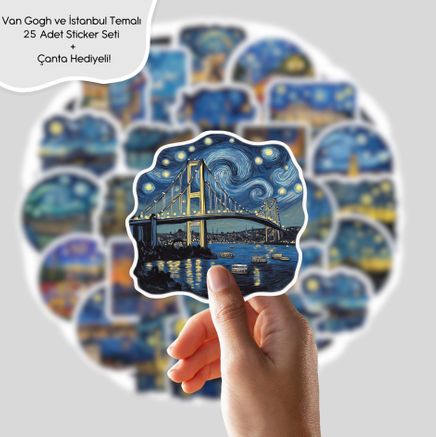 Van Gogh ve İstanbul Sticker Seti