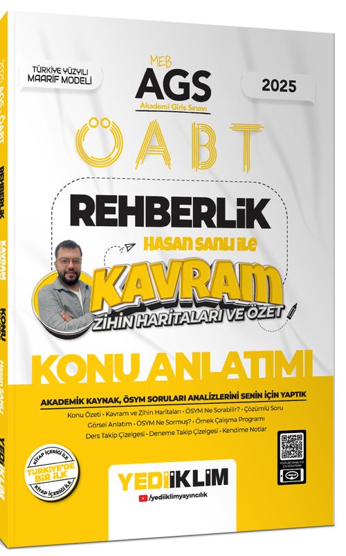 2025 MEB AGS ÖABT Rehberlik Hasan Sanlı ile Kavram Zihin Haritaları ve Özet Konu Anlatımı