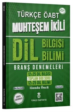 ÖABT Türkçe Dil Bilgisi-Dil Bilimi Muhteşem İkili Branş Denemeleri 