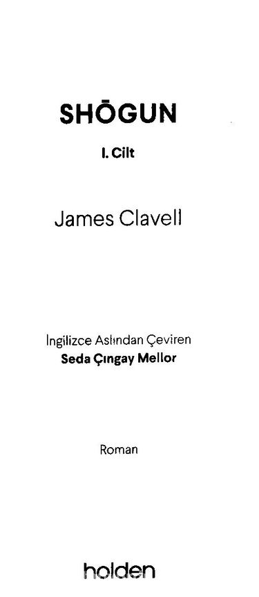 Shogun (1. Cilt) (James Clavell) Fiyatı, Yorumları, Satın Al