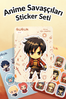 Anime Savaşçıları Sticker Yaprakları