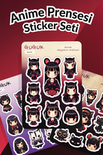 Anime Prensesi Sticker Yaprakları