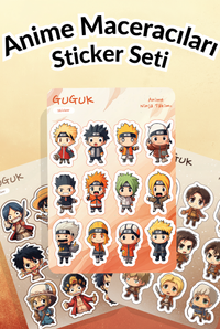 Anime Maceracıları Sticker Yaprakları