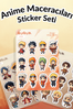 Anime Maceracıları Sticker Yaprakları