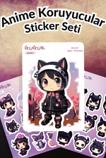 Anime Koruyucuları Sticker Yaprakları