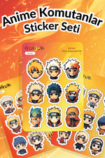 Anime Komutanlar Sticker Yaprakları