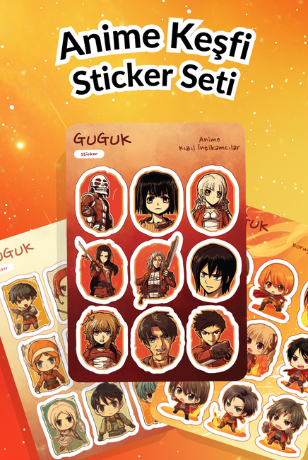 Anime Keşfi Sticker Yaprakları