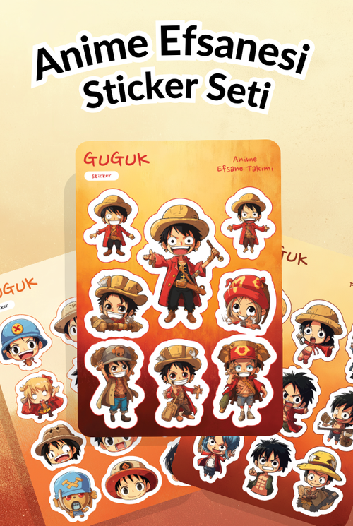 Anime Efsanesi Sticker Yaprakları