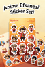 Anime Efsanesi Sticker Yaprakları