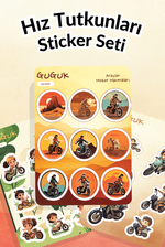 Hız Tutkunları Sticker Yaprakları Seti 