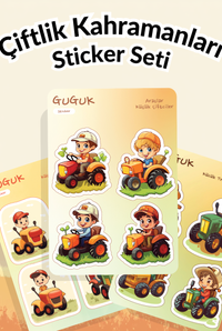 Çiftlik Kahramanları Sticker Yaprakları Seti