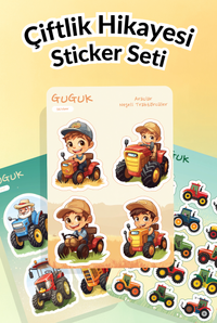 Çiftlik Hikayesi Sticker Yaprakları Seti