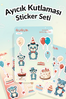 Ayıcık Kutlaması Sticker Yaprakları Seti