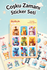 Coşku Zamanı Sticker Yaprakları Seti