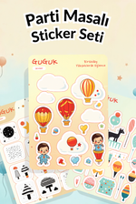 Parti Masalı Sticker Yaprakları Seti