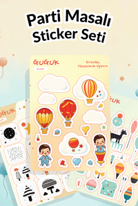 Parti Masalı Sticker Yaprakları Seti
