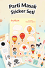 Parti Masalı Sticker Yaprakları Seti