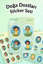 Doğa Dostları Sticker Yaprakları Seti