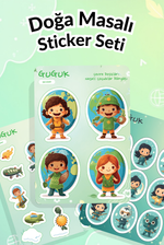 Doğa Masalı Sticker Yaprakları Seti 