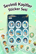 Sevimli Kaşifler Sticker Yaprakları Seti