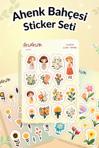 Ahenk Bahçesi Sticker Yaprakları Seti