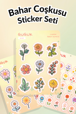 Bahar Coşkusu Sticker Yaprakları Seti