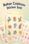 Bahar Coşkusu Sticker Yaprakları Seti