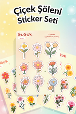 Çiçek Şöleni Sticker Yaprakları Seti