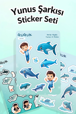 Yunus Şarkısı Sticker Yaprakları Seti 