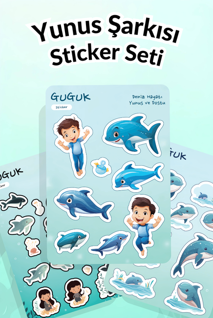 Yunus Şarkısı Sticker Yaprakları Seti 