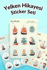 Yelken Hikayesi Sticker Yaprakları Seti