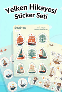 Yelken Hikayesi Sticker Yaprakları Seti
