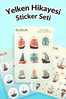 Yelken Hikayesi Sticker Yaprakları Seti
