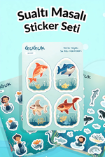 Sualtı Masalı Sticker Yaprakları Seti 