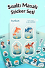 Sualtı Masalı Sticker Yaprakları Seti 