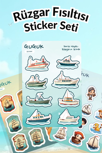 Rüzgar Fısıltısı Sticker Yaprakları Seti