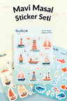 Mavi Masal Sticker Yaprakları Seti