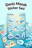 Deniz Masalı Sticker Yaprakları Seti