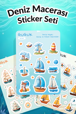 Deniz Macerası Sticker Yaprakları Seti