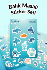 Balık Masalı Sticker Yaprakları Seti
