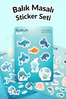 Balık Masalı Sticker Yaprakları Seti