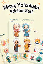 Miraç Yolculuğu Sticker Yaprakları Seti