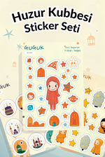 Huzur Kubbesi Sticker Yaprakları Seti